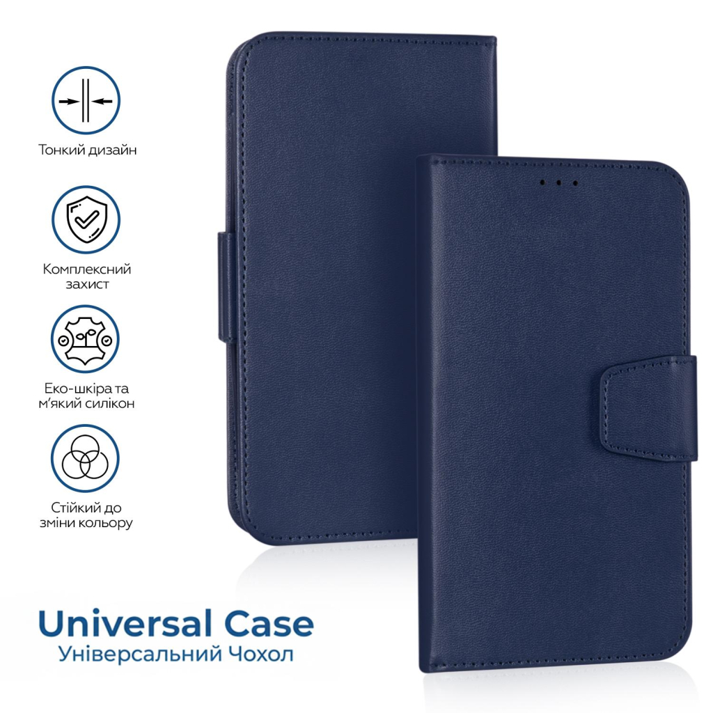 Чохол до мобільного телефона XoKo Book Universal Smartphone 6.0-6.2" Blue (XK-UNCS-BL62) - изображение 11