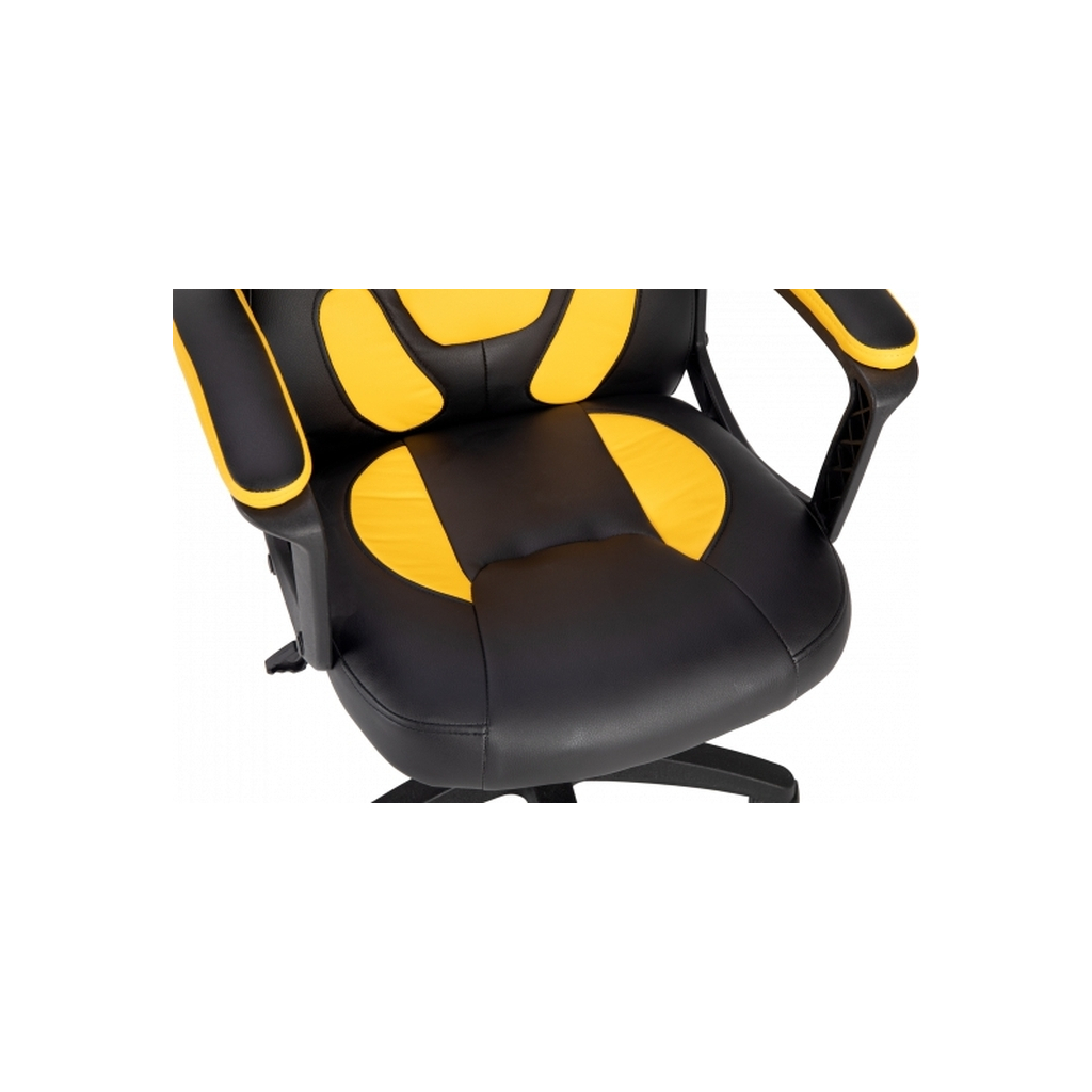 Крісло ігрове GT Racer X-1414 Black/Yellow - зображення 6