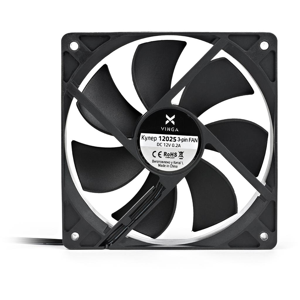 Кулер до корпусу Vinga 12025 3-pin - зображення 4