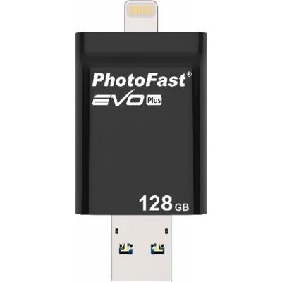 USB флеш накопичувач PhotoFast 128GB i-Flashdrive EVO Plus USB3.0-microUSB/Lightning (EVOPLUS128GBU3) - зображення 1