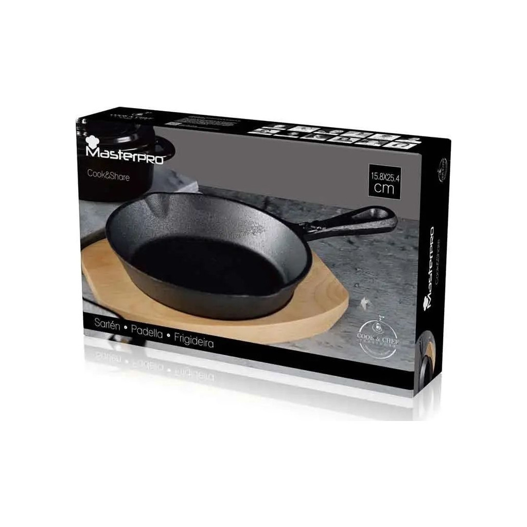 Сковорода MasterPro Cook & Share 15,8 см з серверувальною дошкою (BGMP-3803-4) - зображення 6