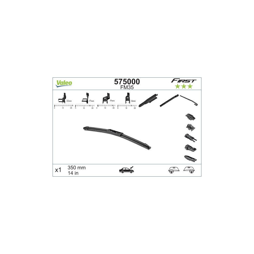 Щітка склоочисника Valeo 575000 - зображення 1