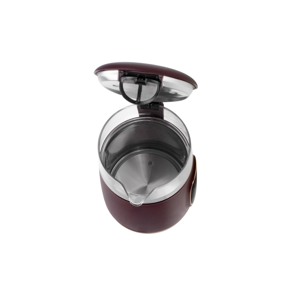 Електрочайник Adler AD 1305 burgundy - зображення 5