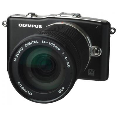 Цифровий фотоапарат Olympus E-PM1 14-150 mm kit black (V20601EBE000) - зображення 1