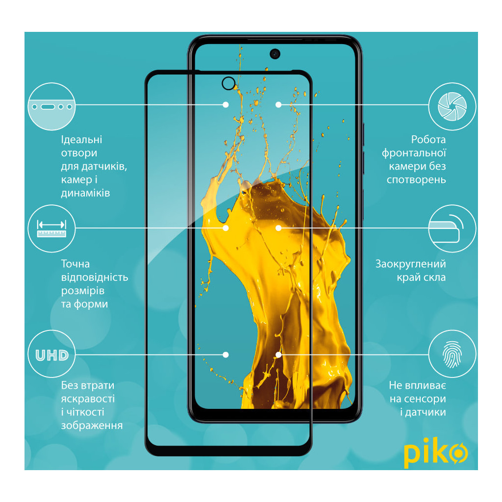 Скло захисне Piko Full Glue Tecno Spark 10 Pro (1283126580642) - зображення 3