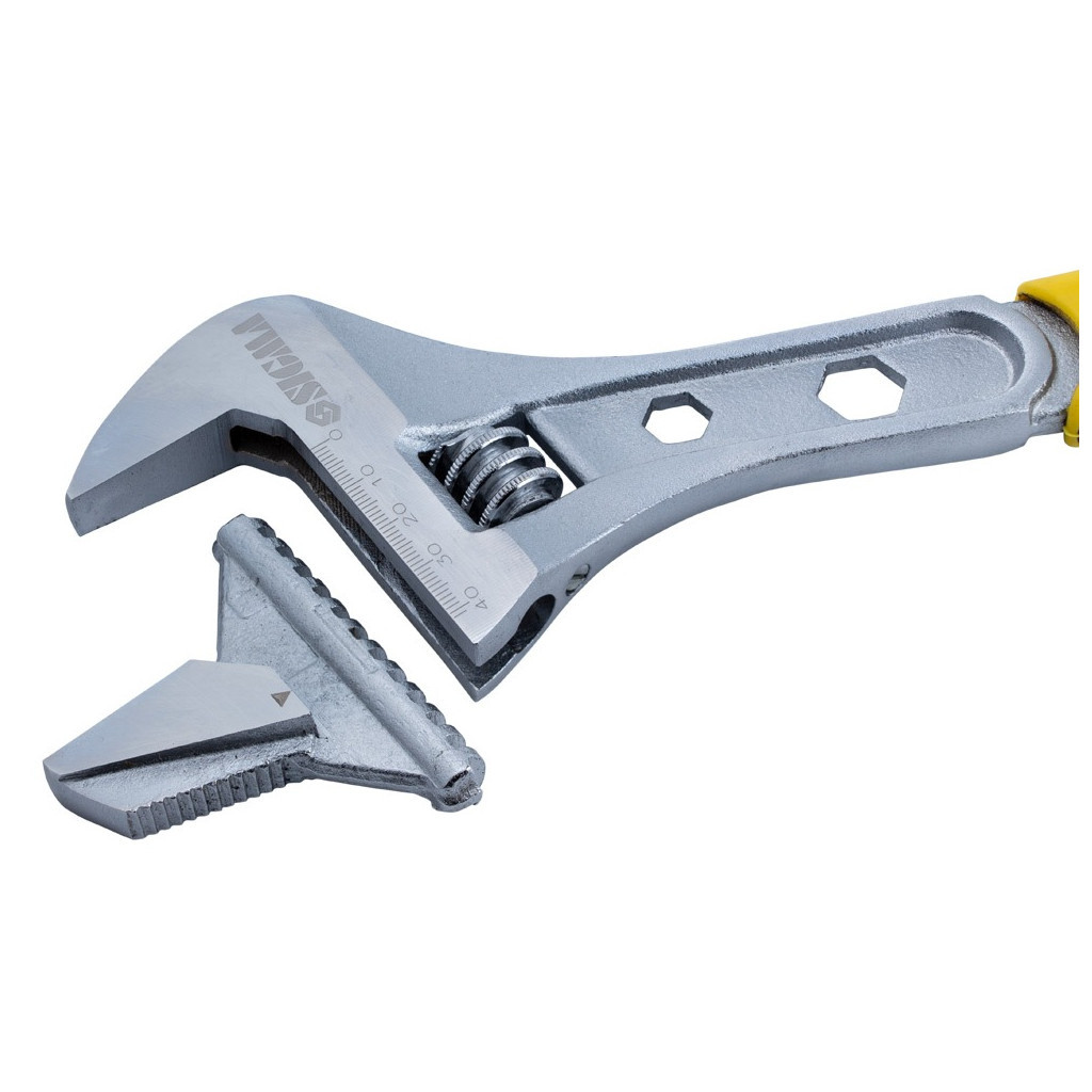 Ключ Sigma розвідний з переставною губкою 300мм, 0-41мм CrV (TPR) (4100941) - зображення 3