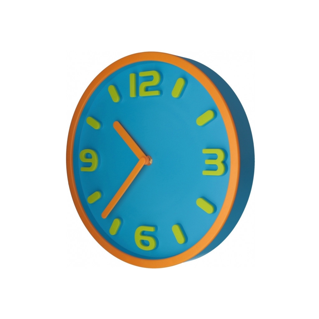 Настінний годинник Optima Magic пластиковий, блакитний (O52099) - зображення 2