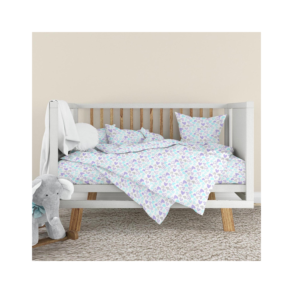 Дитячий постільний набір Home Line Сердечки лавандово-бірюзовий (193595) - изображение 1