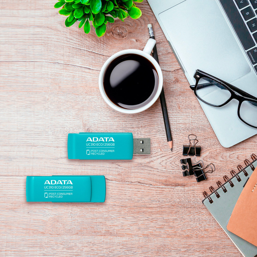 USB флеш накопичувач ADATA 32GB UC310 Eco Green USB 3.2 (UC310E-32G-RGN) - зображення 9