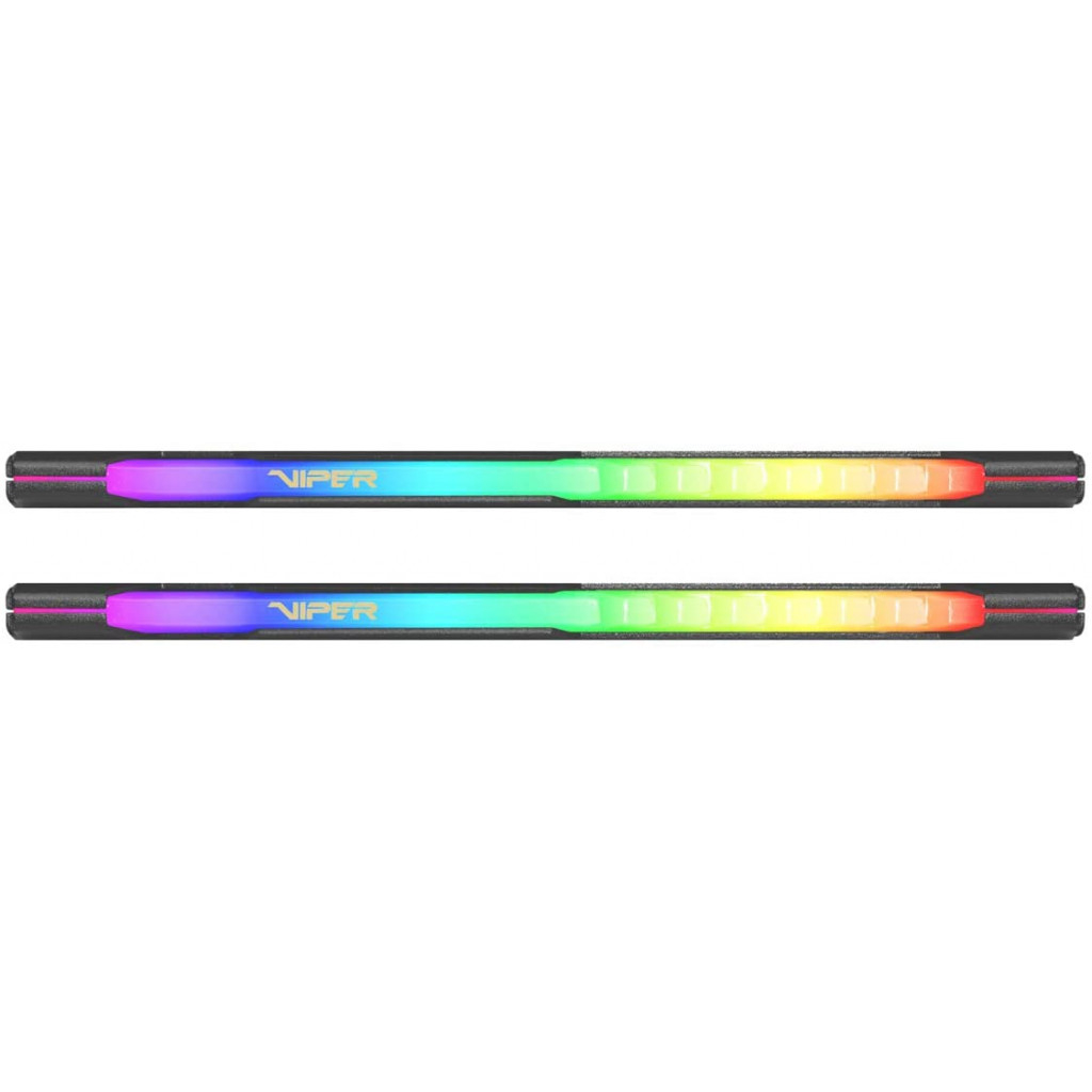 Модуль пам'яті для комп'ютера DDR4 16GB (2x8GB) 3600 MHz Viper Steel RGB Black Patriot (PVSR416G360C0K) - зображення 3