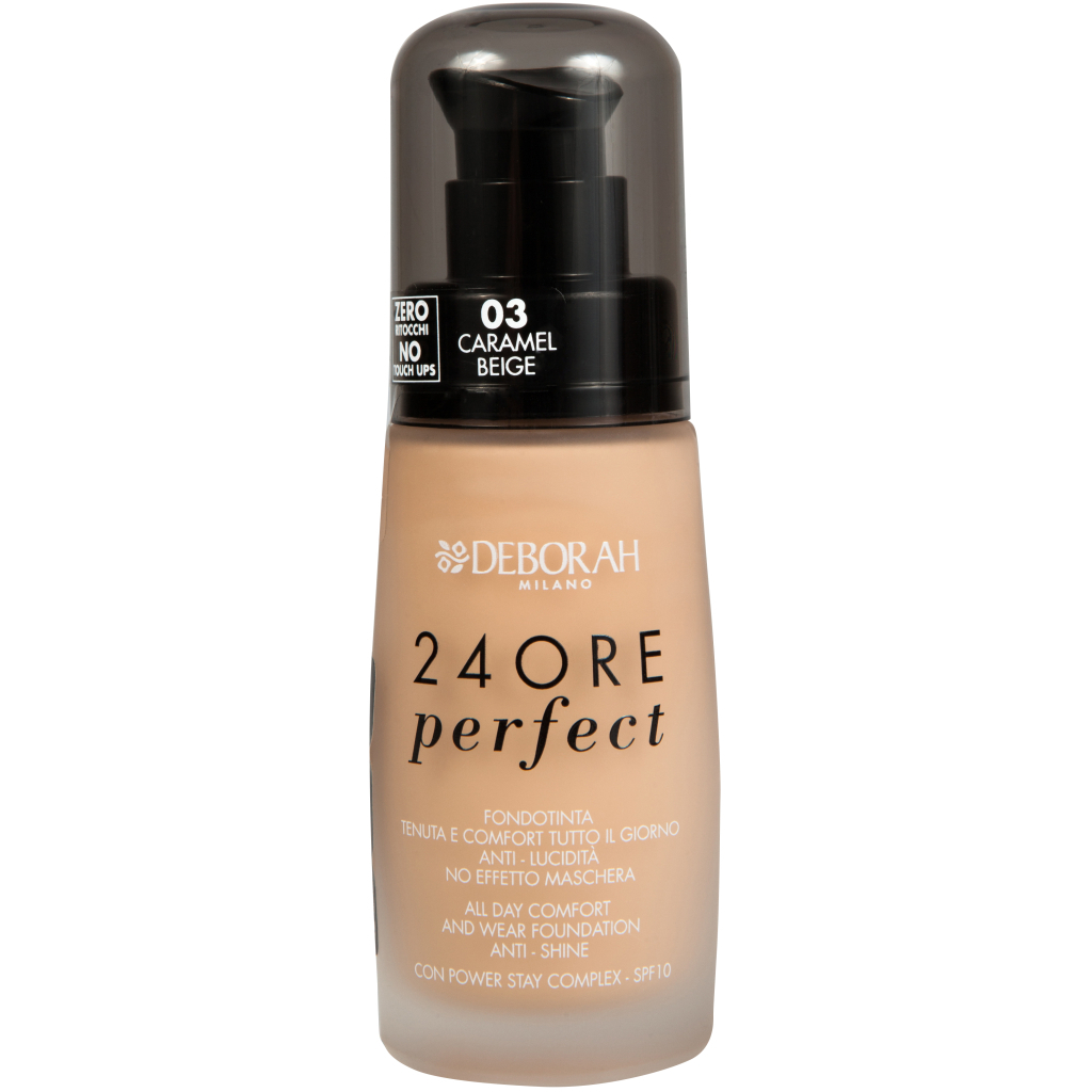 Тональна основа Deborah 24Ore Perfect 03 - Caramel Beige 30 мл (8009518112733) - зображення 1