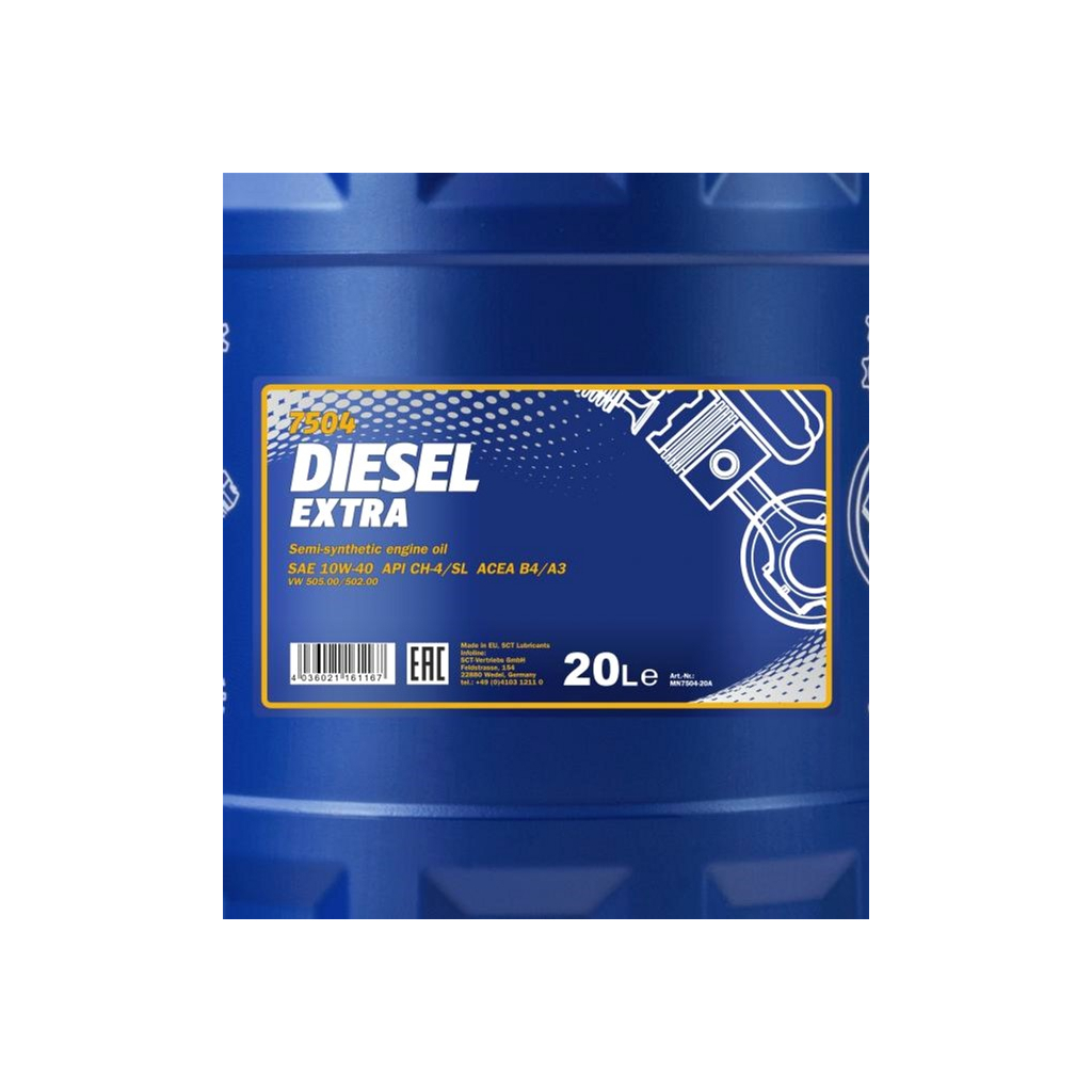 Моторна олива Mannol DIESEL EXTRA 20л 10W-40 (MN7504-20) - зображення 2