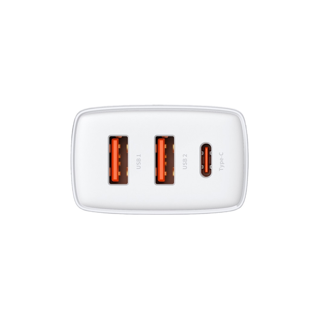 Зарядний пристрій Baseus Compact Quick Charger 2U+C (CCXJ-E02) - зображення 4