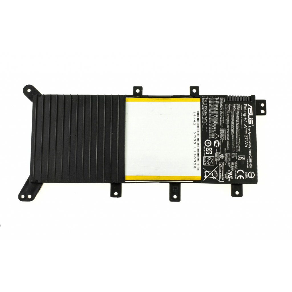 Акумулятор до ноутбука ASUS VivoBook X555 C21N1408, 4829mAh (37Wh), 2cell, 7.5V, Li-ion, (A47676) - зображення 1