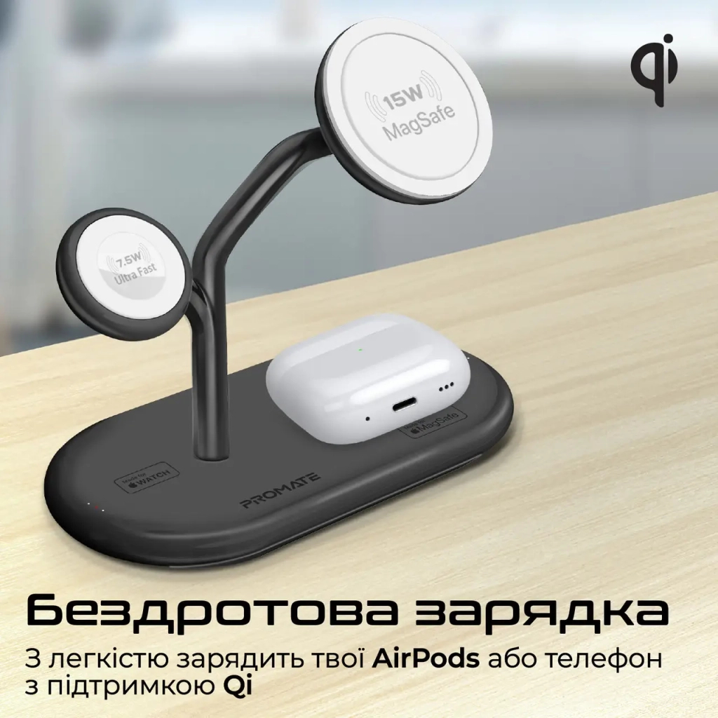 Зарядний пристрій Promate synergy-pro.black - зображення 7