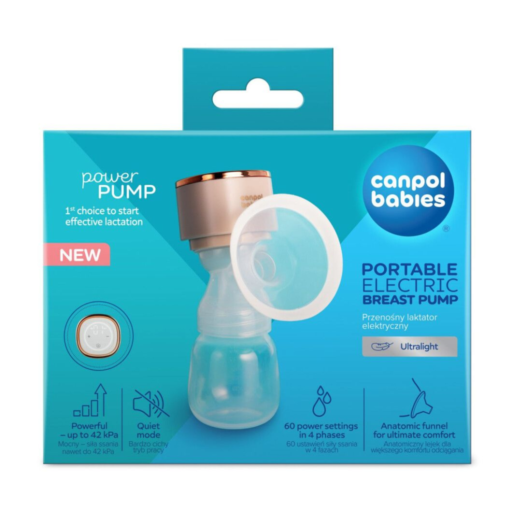 Молоковідсмоктувач Canpol babies портативний електричний PowerPump (20/107) - зображення 4