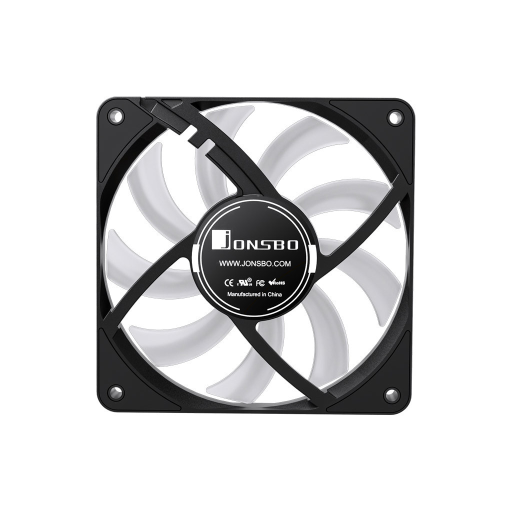 Кулер до корпусу JONSBO HF1215 Black RGB - зображення 8