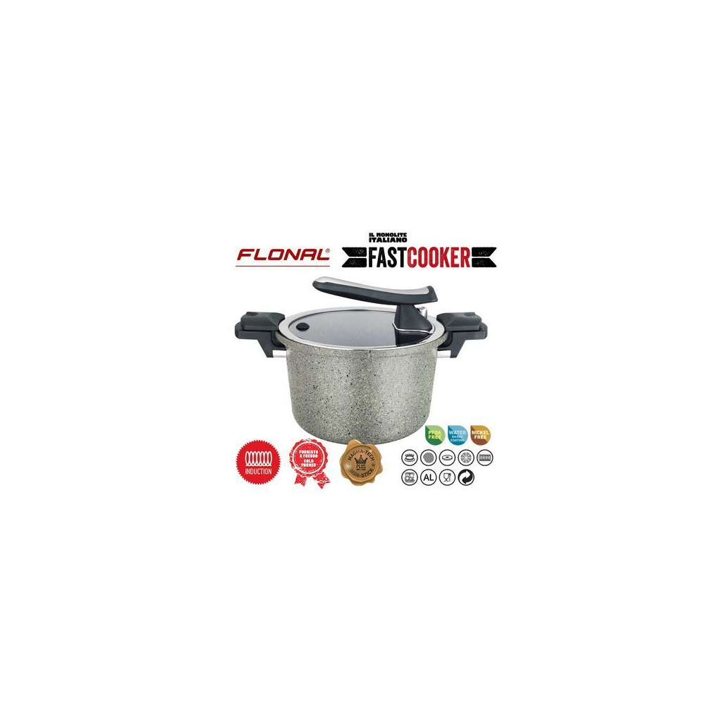 Каструля Flonal Monolite Скороварка 6 л (FLOPECV24) (DAS301926) - изображение 2