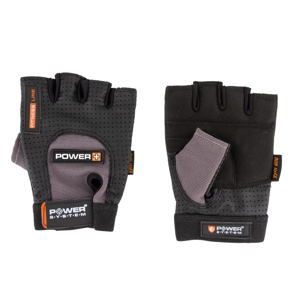 Рукавички для фітнесу Power System Power Plus PS-2500 Black/Grey XS (PS-2500_XS_Black-grey) - зображення 1