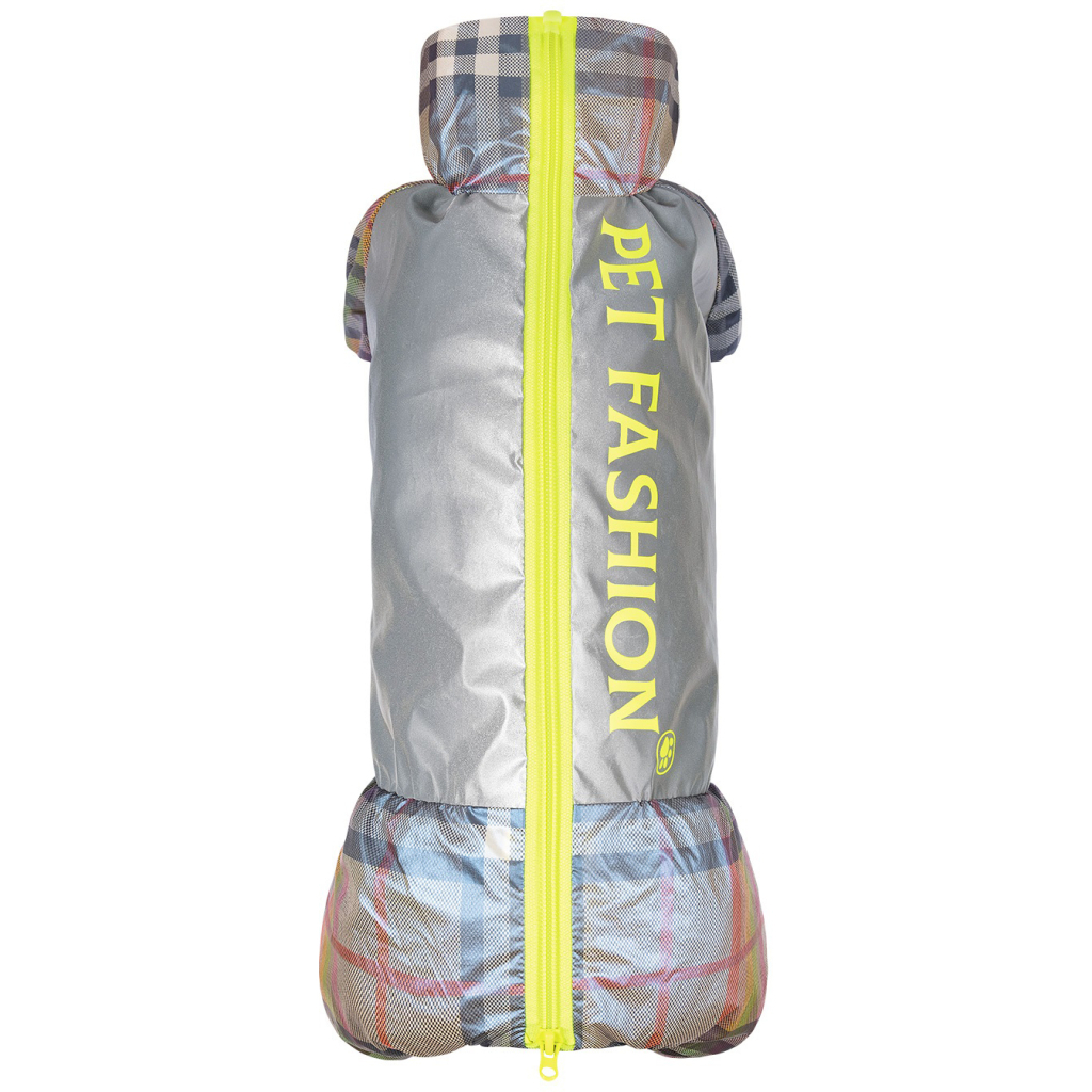 Дощовик для тварин Pet Fashion "FORCE" для такси XS (сірий з жовтим) (4823082422982) - зображення 1