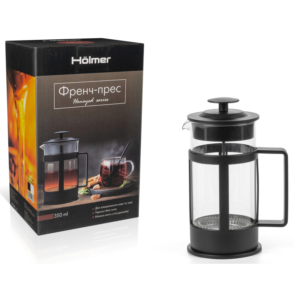 Френч-прес Hölmer Honeyed FP-00350-PB 350 мл Black (FP-00350-PB Honeyed) - изображение 6