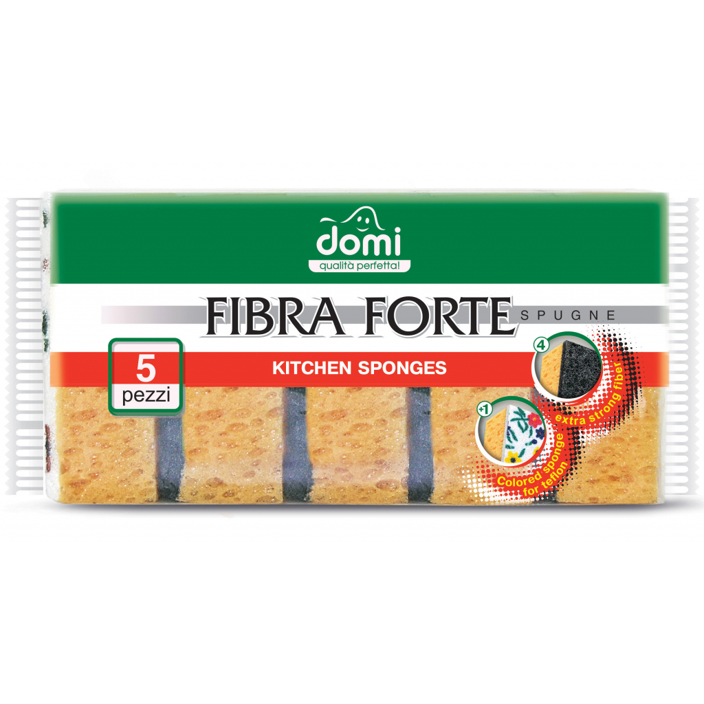 Губки кухонні Domi 5 шт. (4823017400818) - зображення 1