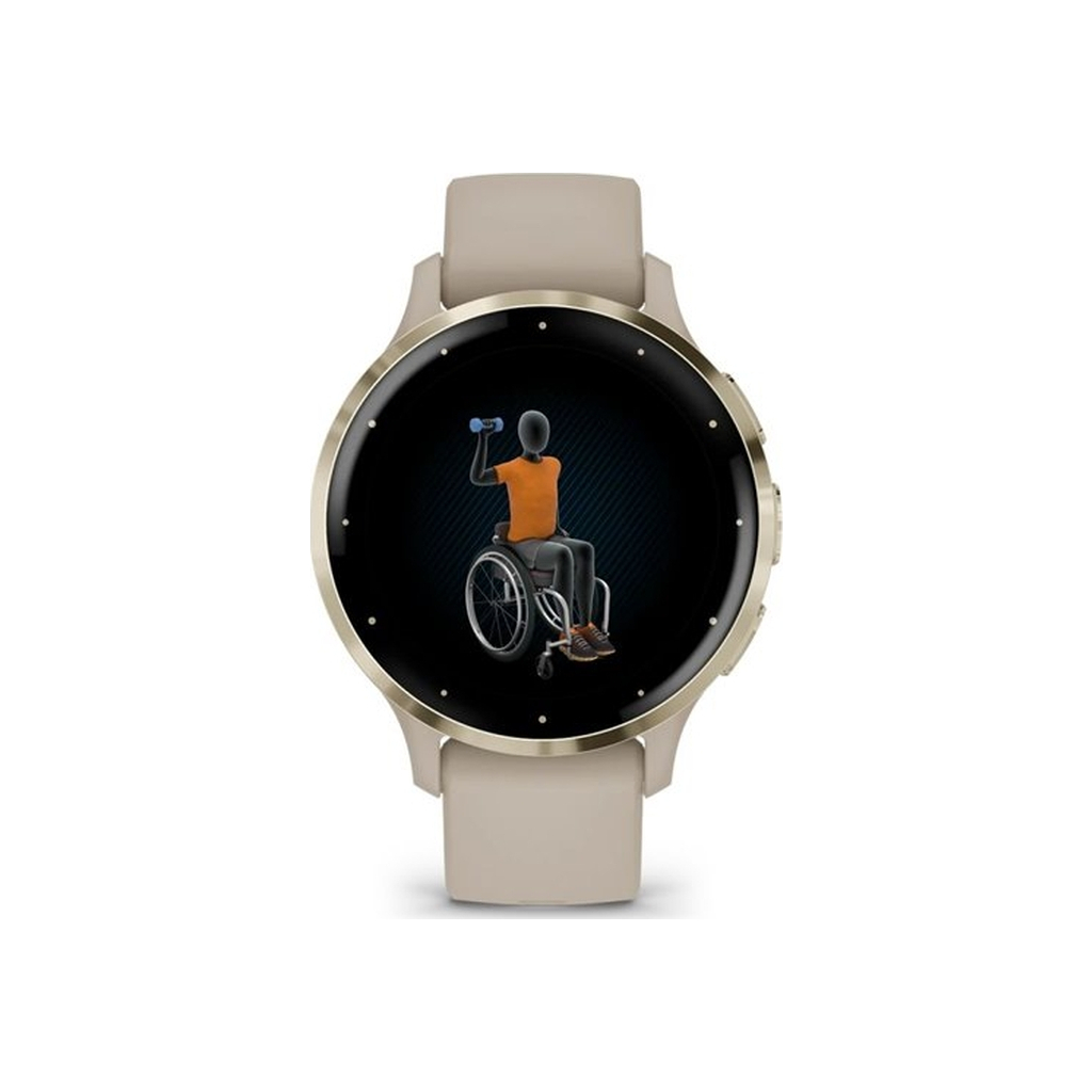 Смарт-годинник Garmin Venu 3S, French Gray + Soft Gold, GPS (010-02785-02) - зображення 8
