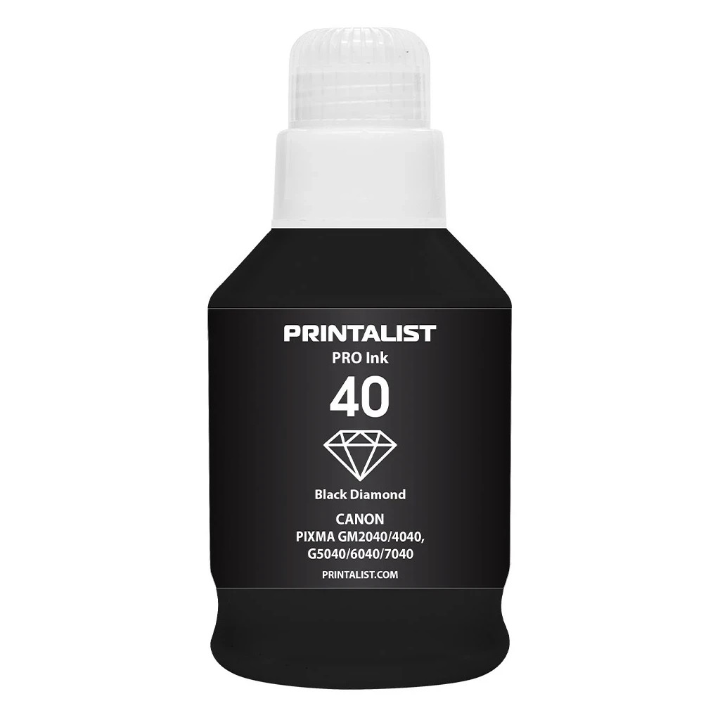 Чорнило Printalist Canon GI-40 для G5040/G6040 190г Black Pigm. (PL40BP) - зображення 1