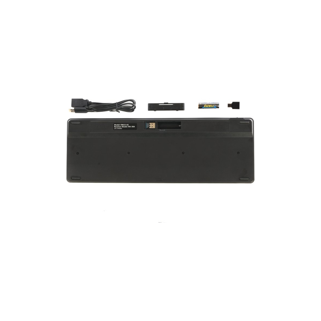 Клавіатура A4Tech FBK23 AS Wireless/Bluetooth Black (4711421001168) - зображення 6