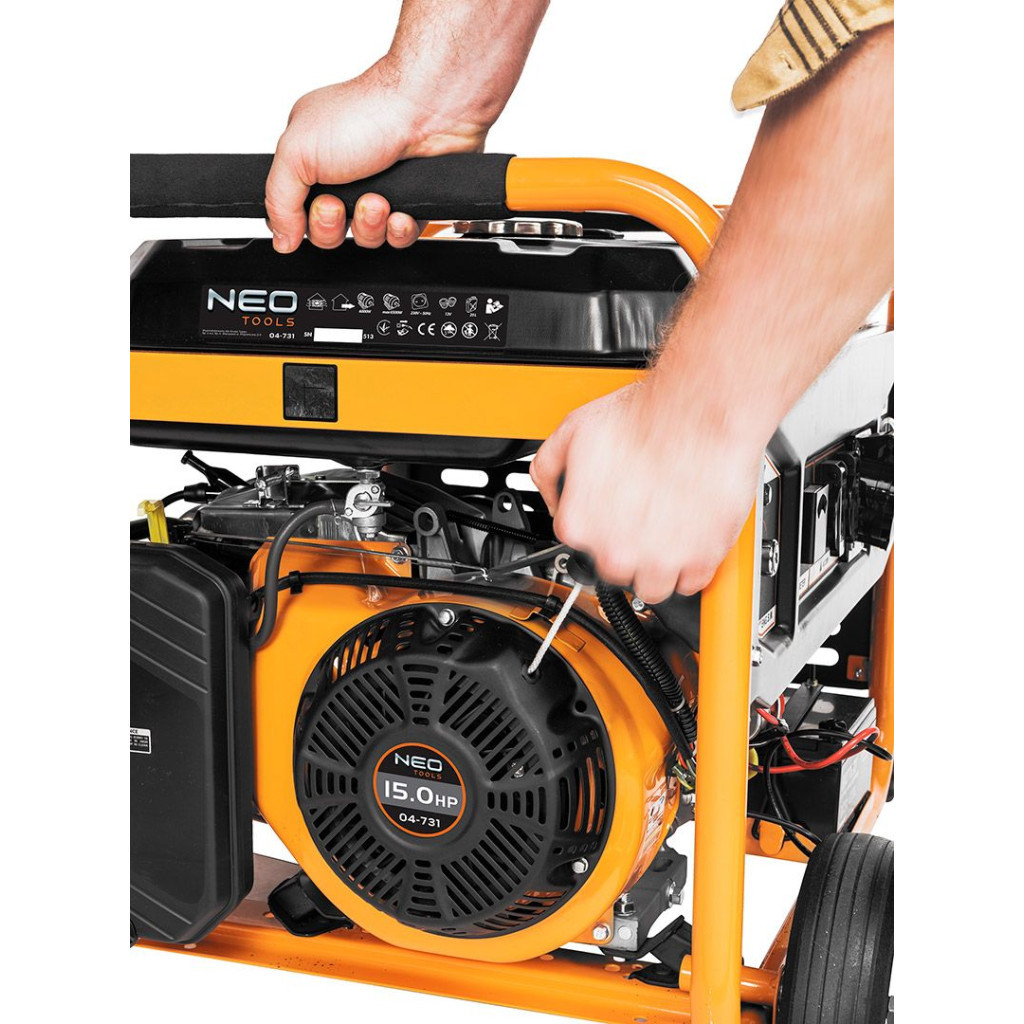 Генератор Neo Tools 230V, 1 фаза, 6/6.5kW, електростарт., AVR (04-731) - изображение 6