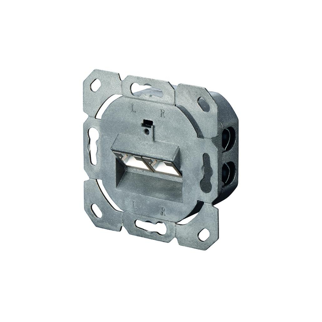 Комп'ютерна розетка Digitus 2xRJ45 FTP, для відкритої проводки (DN-9002-N) - изображение 3