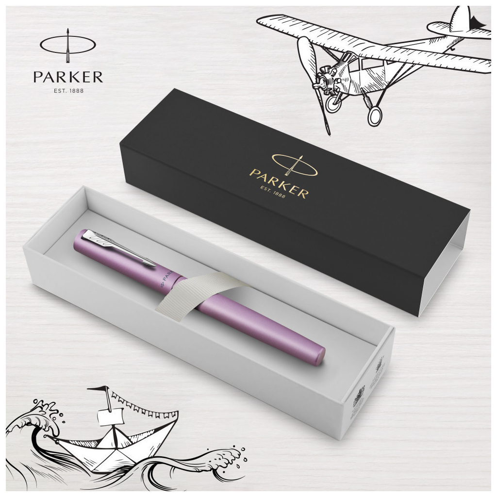 Ручка пір'яна Parker VECTOR 17 XL Metallic Lilac CT  FP M (06 412) - зображення 4