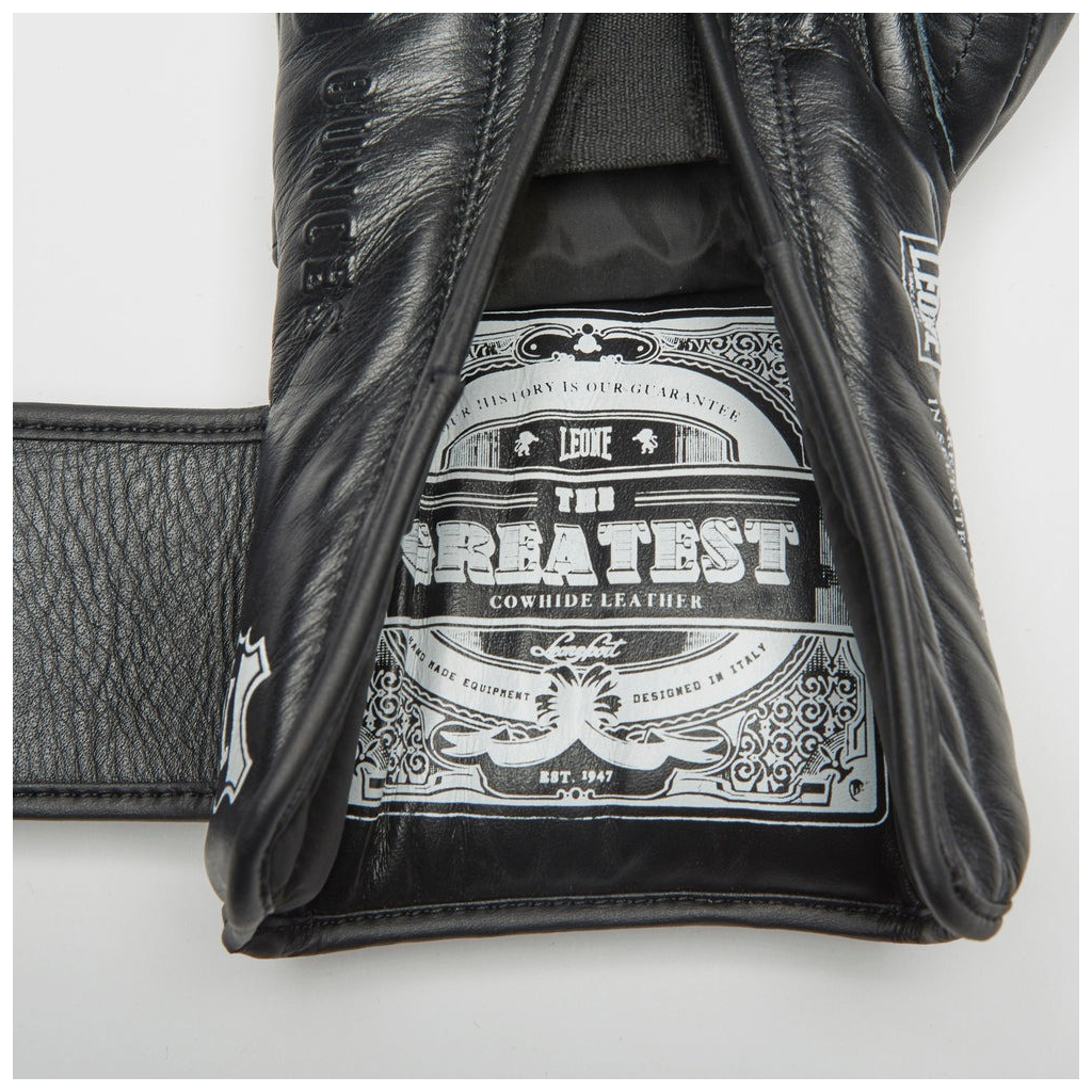 Боксерські рукавички Leone GN111 The Greatest Black 10 унцій (GN111_Black_10oz) - зображення 7