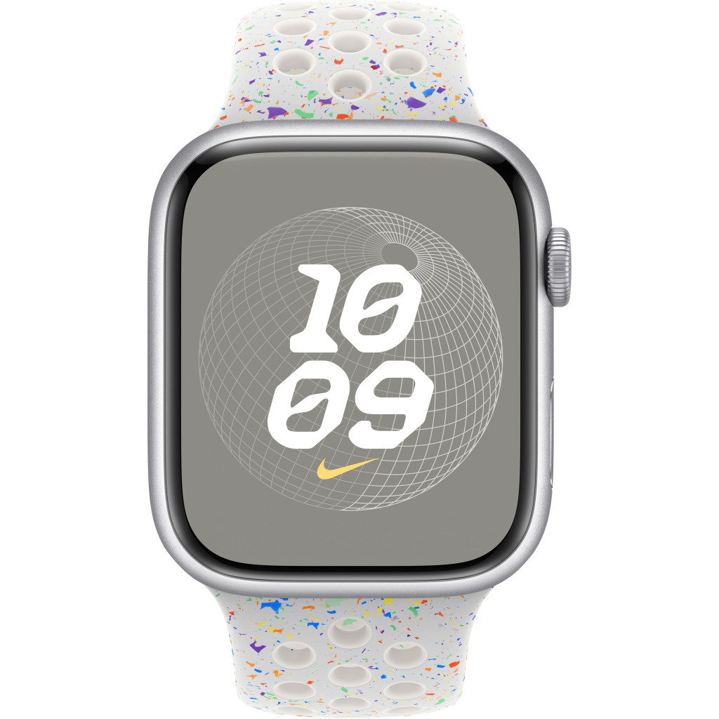 Ремінець до смарт-годинника Apple 45mm Pure Platinum Nike Sport Band - M/L (MUV13ZM/A) - зображення 3