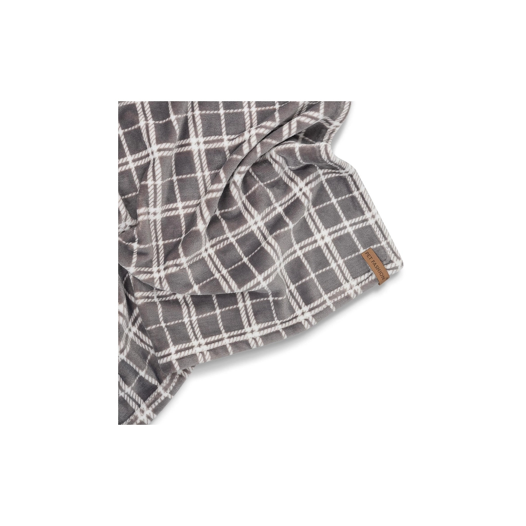 Килимок для тварин Pet Fashion Bliss 2 70.5х94 см сірий у клітинку (4823082441310) - зображення 4