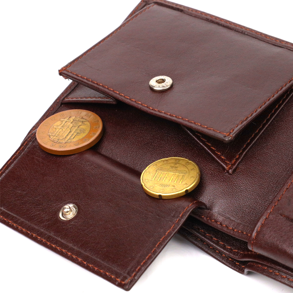 Портмоне Canpellini З натуральної шкіри Темно-коричневе (21782) - зображення 7