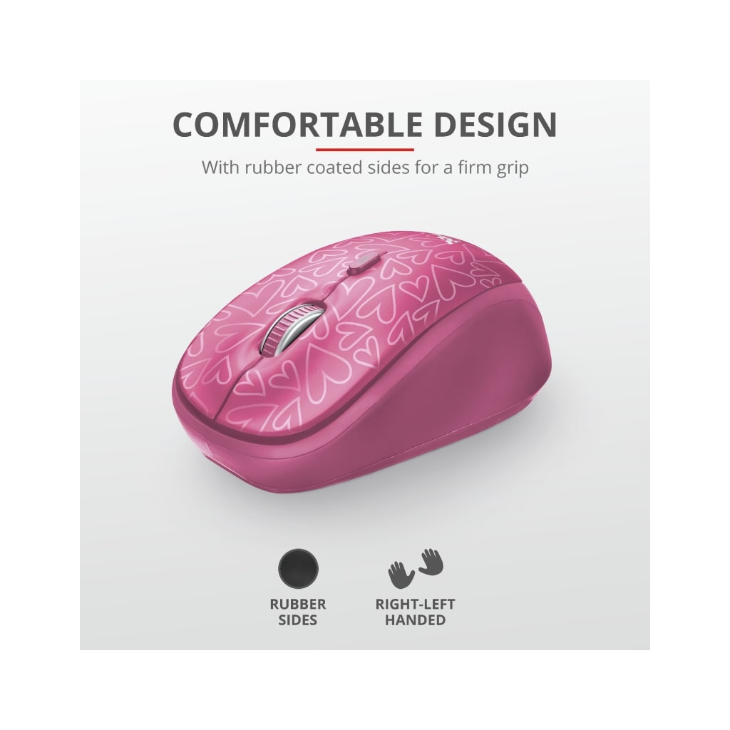 Чохол до ноутбука Trust 15.6" Yvo Mouse & Sleeve Pink+ mouse (23443) - зображення 12