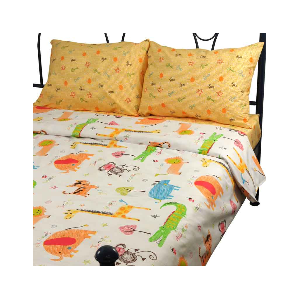 Постільна білизна Руно Jungle сатин набивна євро (845.137К_Jungle) - изображение 1