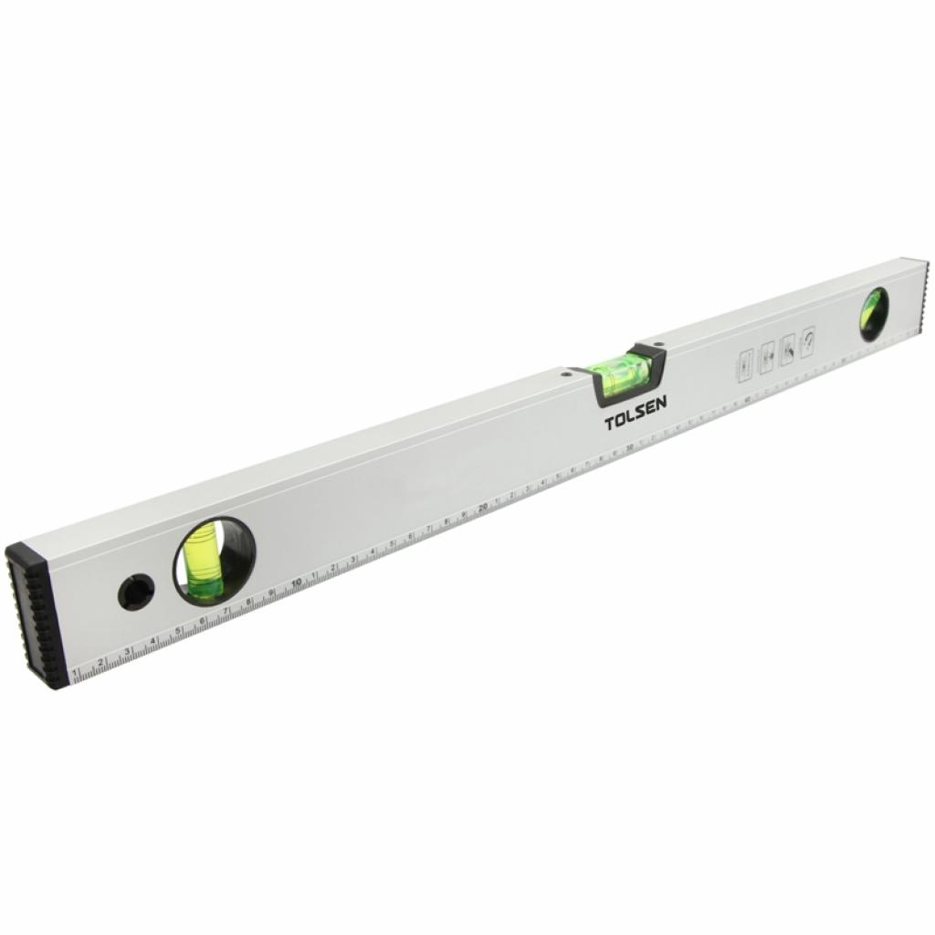 Рівень Tolsen 80 см 3 капсули алюмінієва рамка з магнітами (35105) - зображення 1