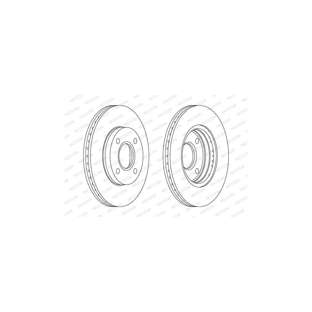 Гальмівний диск FERODO DDF1072 - зображення 1