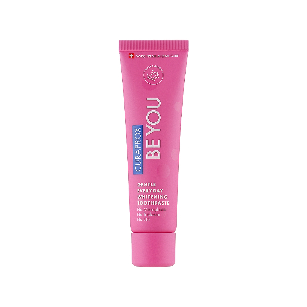 Зубна паста Curaprox Be You Вибілювальна Зі смаком кавуна з ментоловими кульками 60 мл (7612412429497) - изображение 1