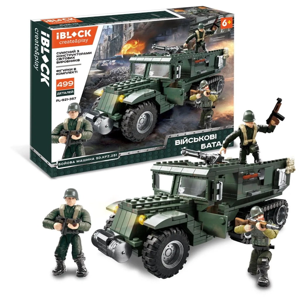 Конструктор iBlock Військові баталії 499 деталей (PL-921-357) - зображення 1