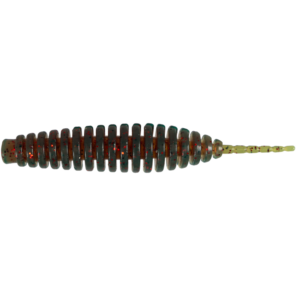 Силікон рибальський FishUP Tanta 2.5" 019 - Motor Oil/Red (8шт/уп) (1864.13.90) - зображення 1