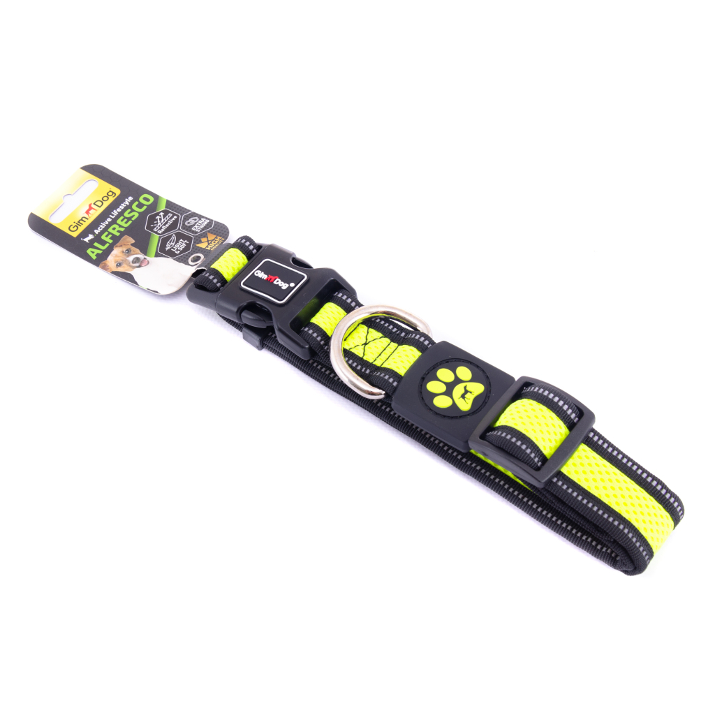 Нашийник для тварин GimDog Alfresco неопрен 42-66 см/32 мм жовтий (8009632059501) - зображення 2