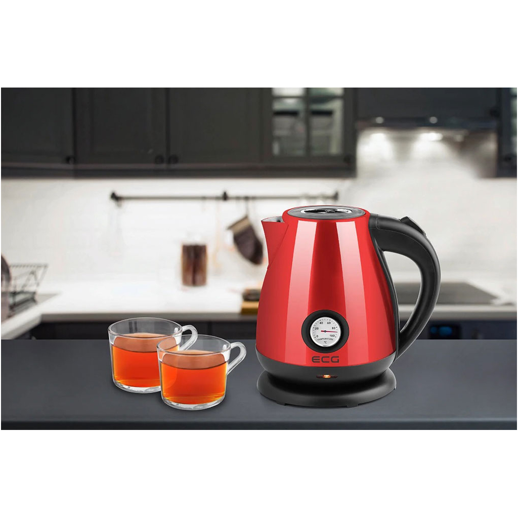 Електрочайник ECG RK 1705 Metallico Rosso - зображення 8