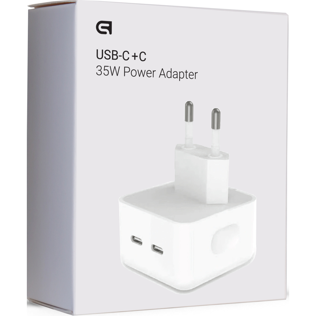 Зарядний пристрій Armorstandart AMNWM3A 35W Dual USB-C Port Compact Power Adapter (ARM62264) - зображення 2