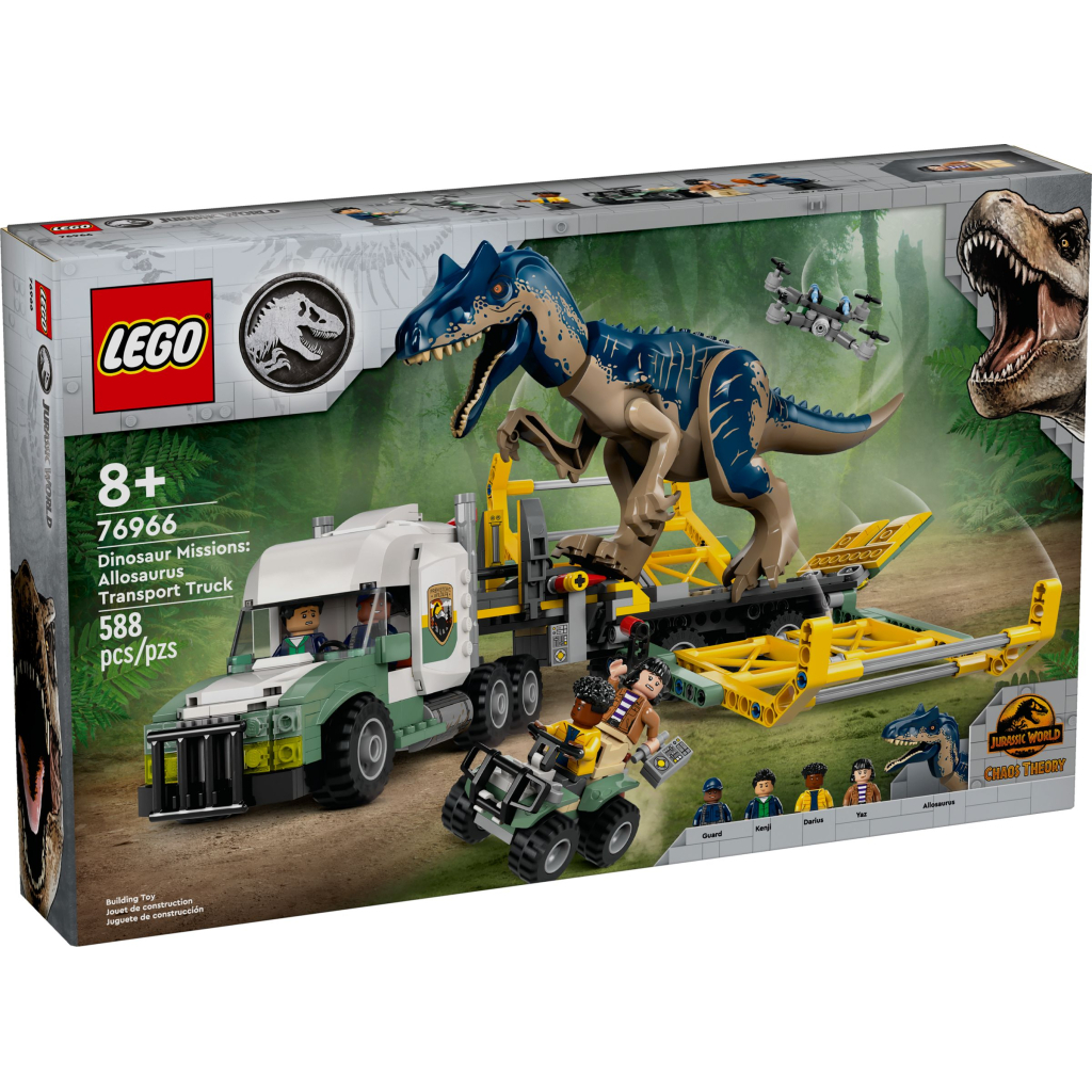 Конструктор LEGO Jurassic World Місії динозаврів: Вантажівка для перевезення алозавра (76966) - зображення 1