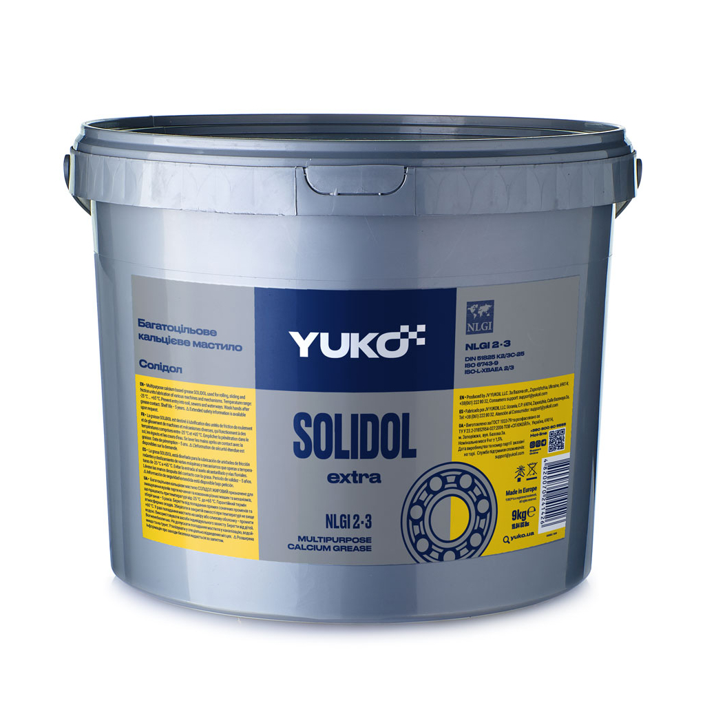 Мастило автомобільне Yuko Солідол Жировий 9кг (4820070241426) - зображення 1