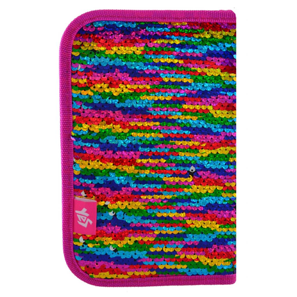 Пенал Yes Sequins твердий одинарний з двома клапанами (532425) - зображення 3