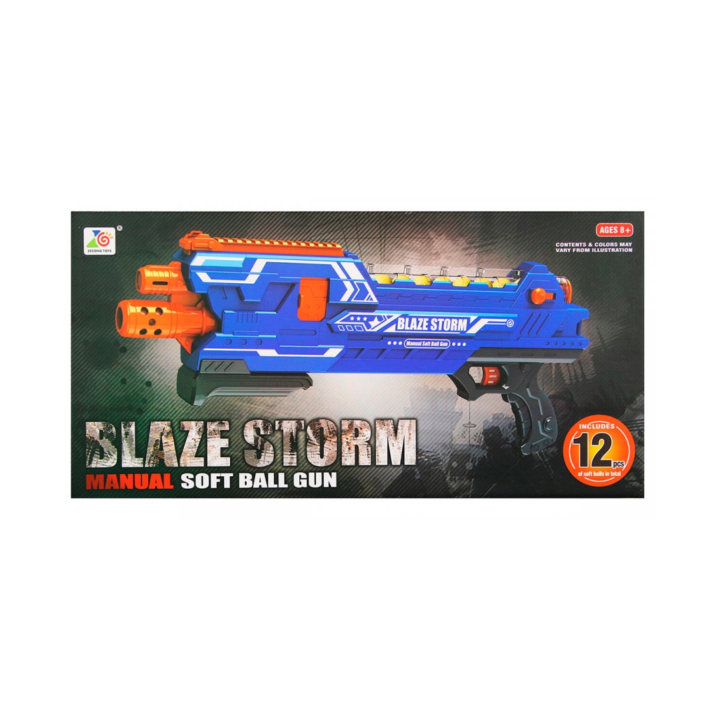 Іграшкова зброя Zecong Toys Blaze Storm Manual Soft Ball Gun (ZC7096) - зображення 4